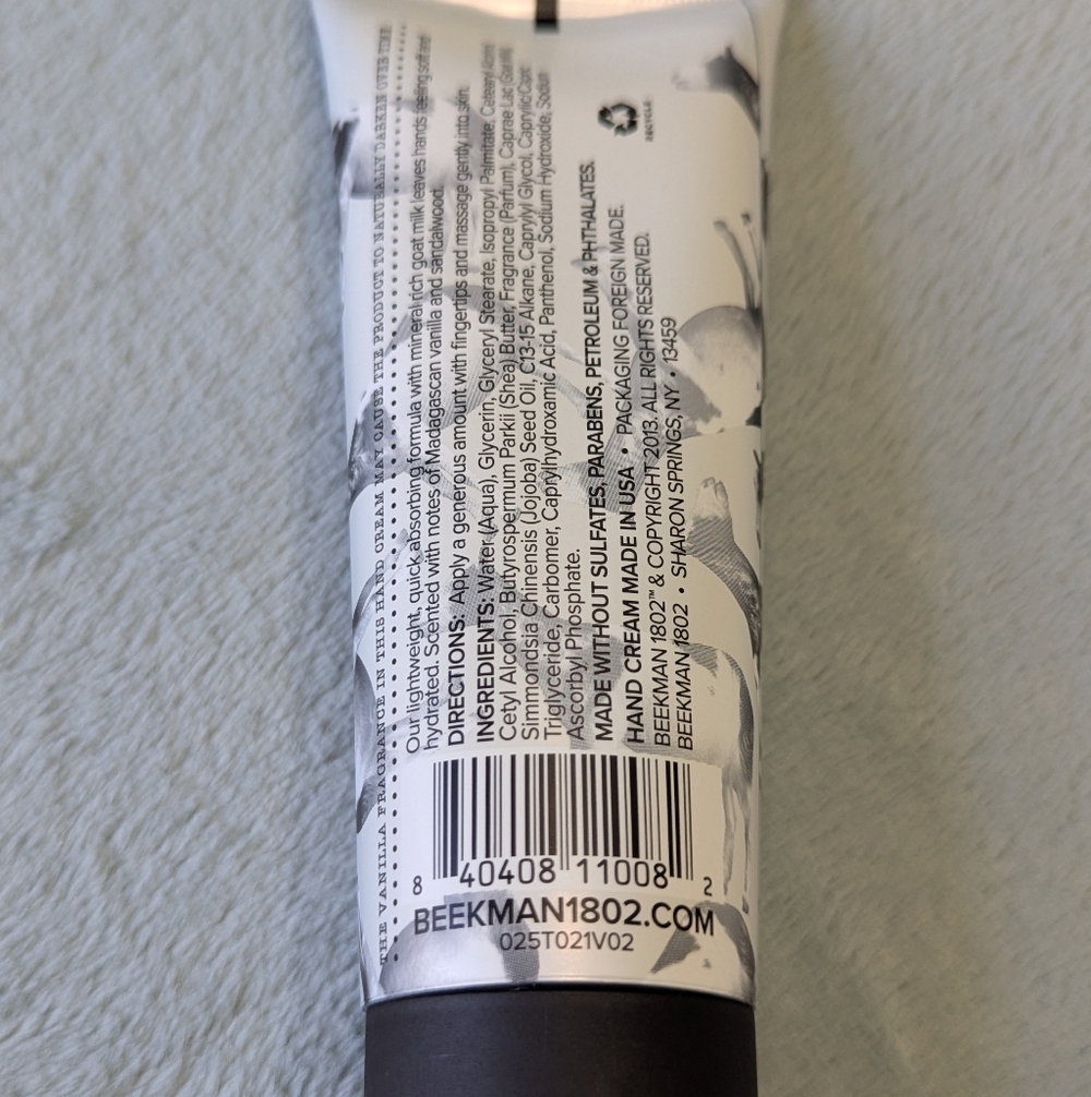 NEW Beekman 1802 Goat Milk Hand Cream - Vanilla Absolute - Picture 4 of 4